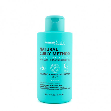 Curly Method Shampoo and mask 2 in 1 curls and waves 0% parabens, 0% sulfates and 0% silicones 250ml. nº5/1
